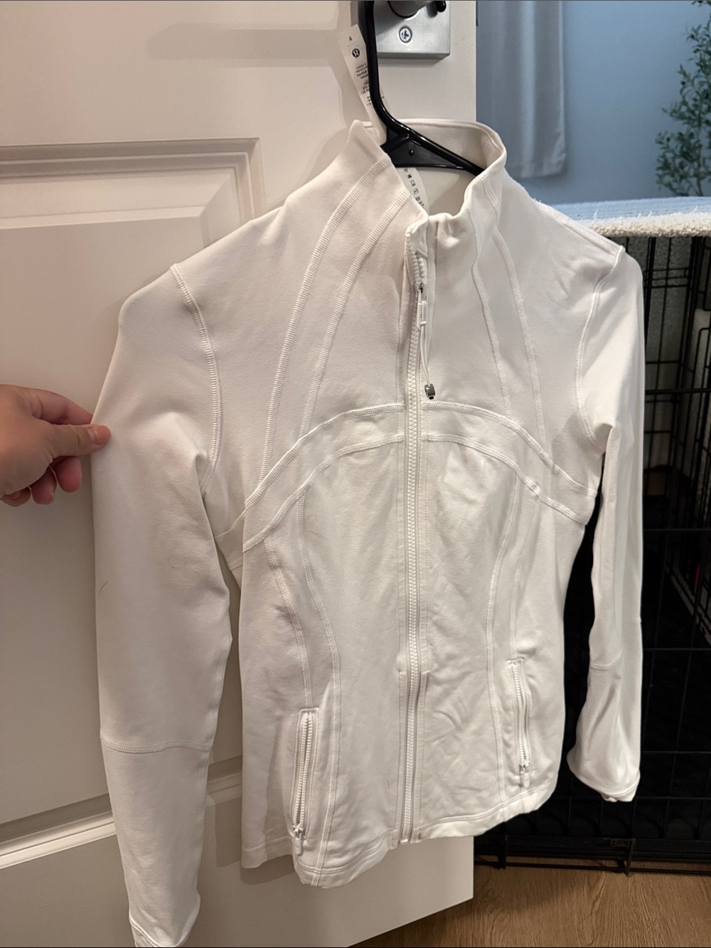 lululemon athletica White Zip-Up Athletic Jacket